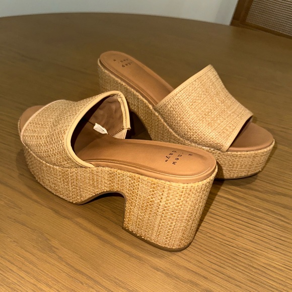 a new day Tan Platform Woven Platform Heels - Picture 3 of 4
